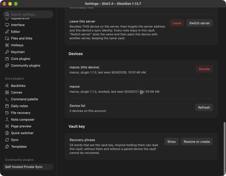 Replacement active device and revoked history