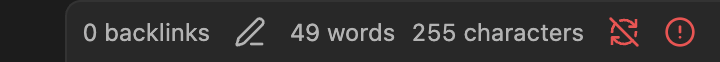 After: the alert icon while the warning stands